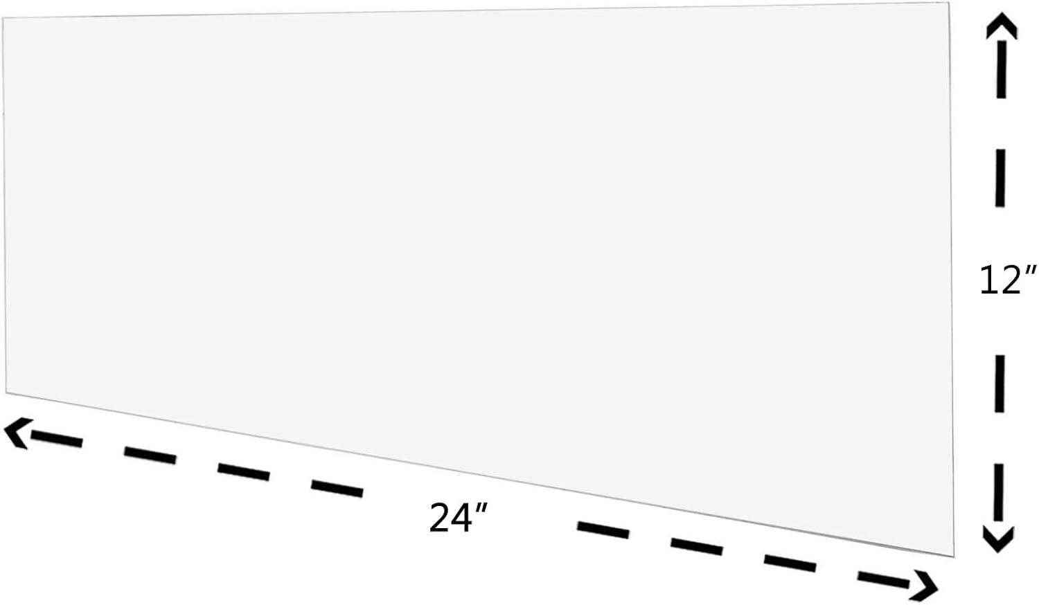 AZM Displays Lightweight 1/8" Thick Cast Plexiglass Acrylic Sheet 1/8" x 12" x 24"