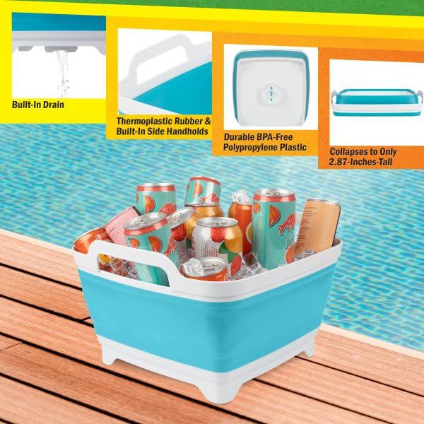 Wakeman Outdoors Collapsible Drying Rack, Gray