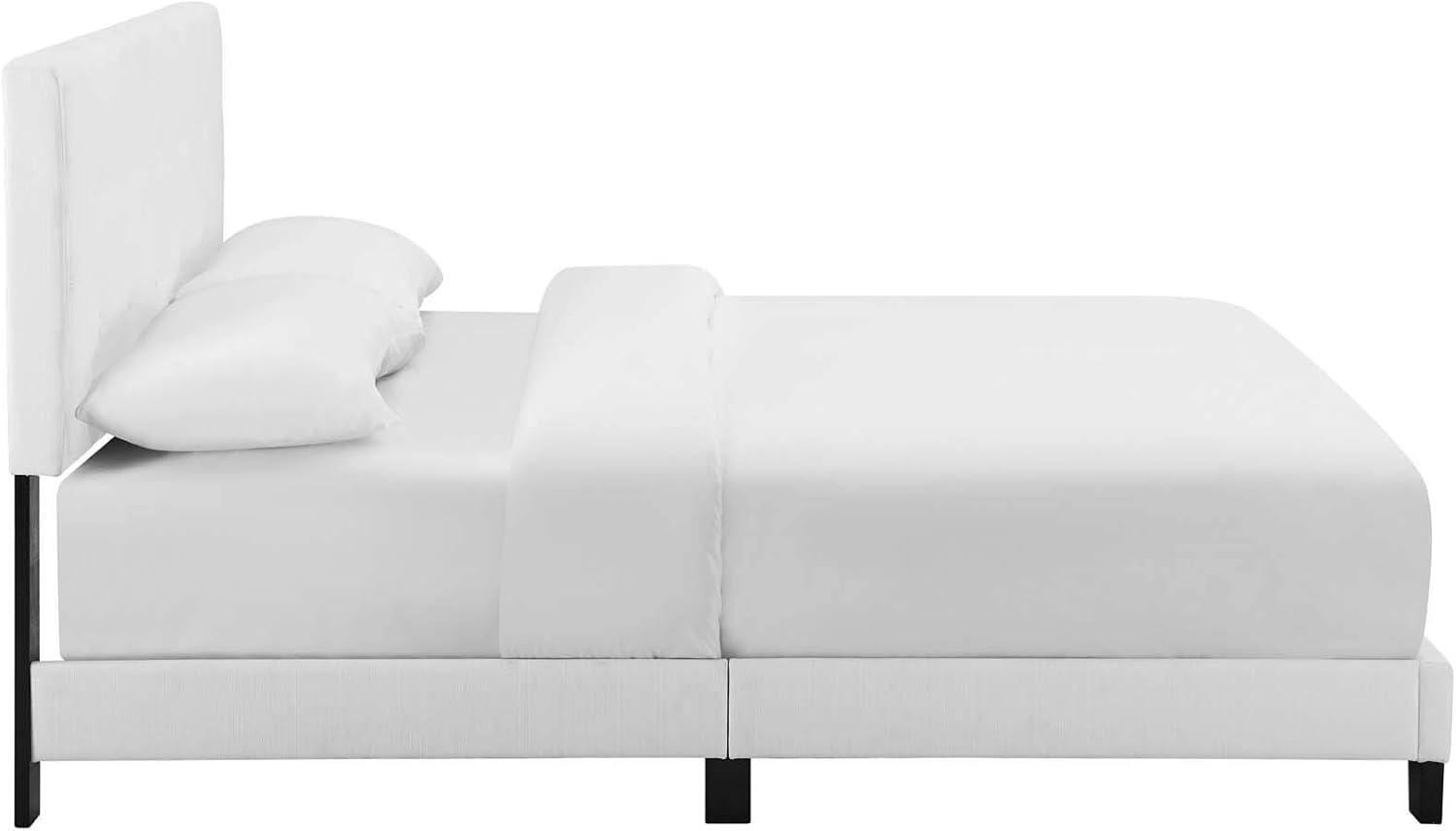 Modway Melanie Tufted Button Upholstered Fabric Platform Bed