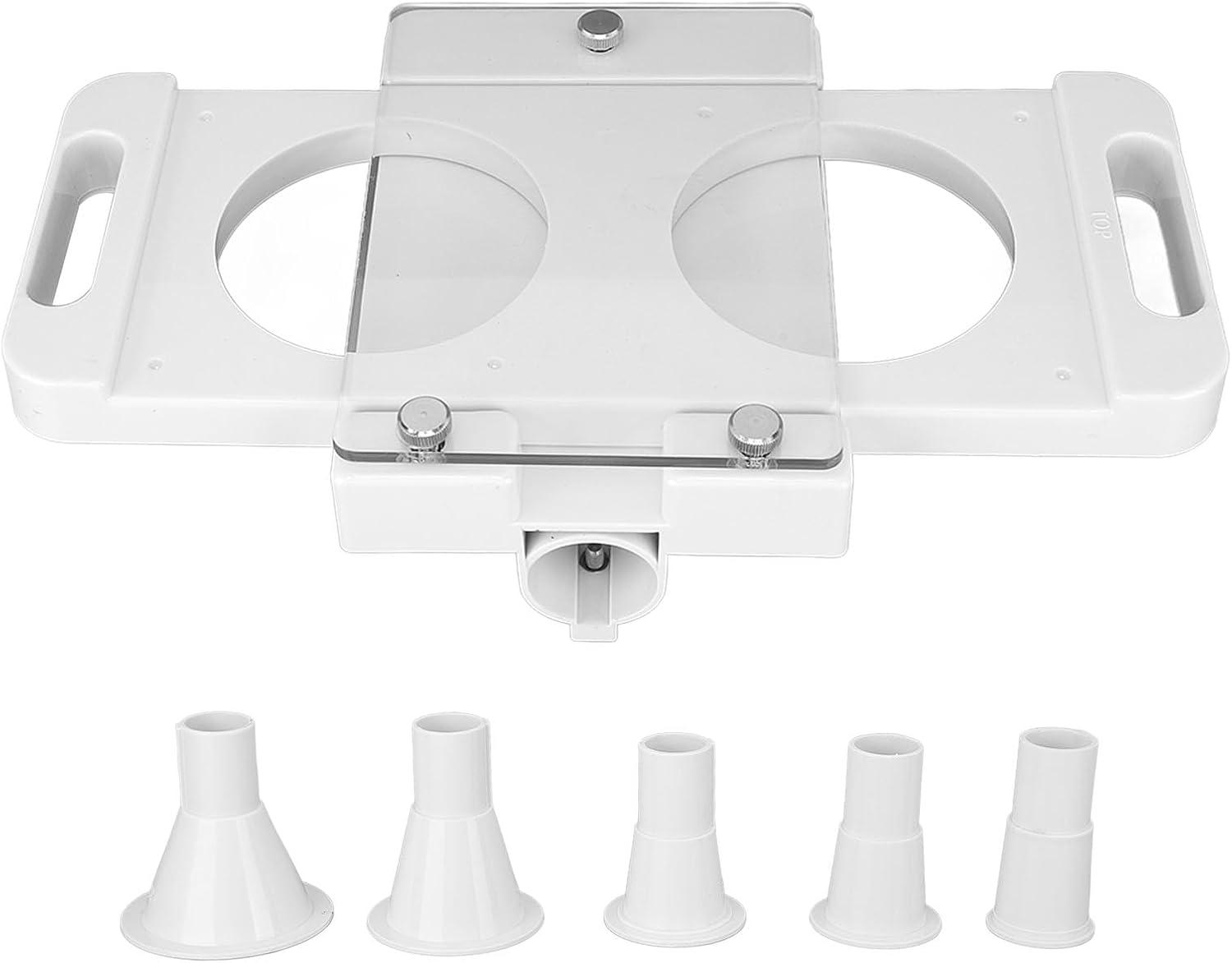 White Non-Stick Plastic Hamburger Press Patty Maker