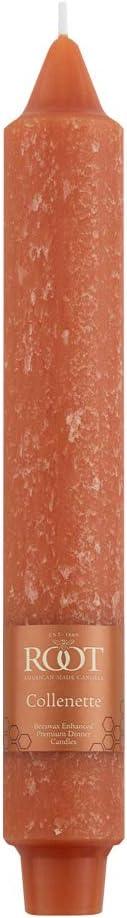 Rust Beeswax Enhanced 9-Inch Unscented Taper Candles, Set of 4