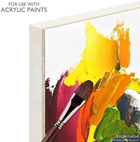 Ampersand Art Artist Panel, Canvas Texture, Cradled, 3/4" Profile, 12" x 16"