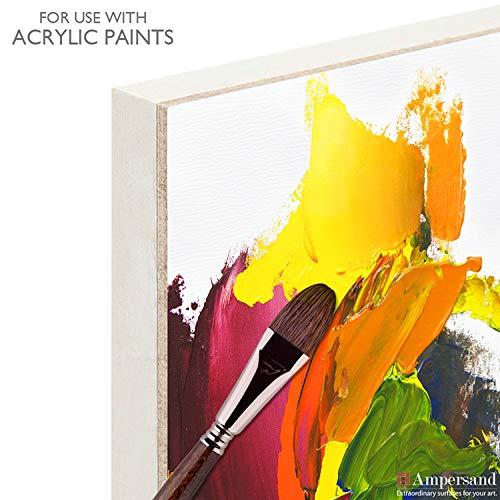 Ampersand Art Artist Panel, Canvas Texture, Cradled, 3/4" Profile, 12" x 16"