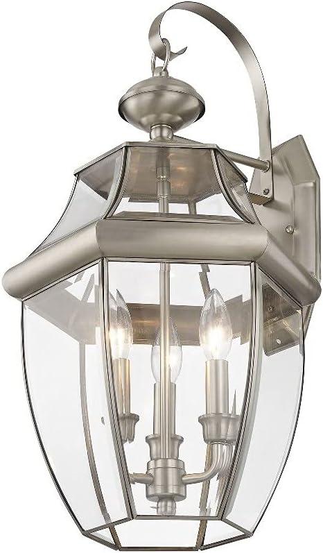 Livex Lighting Monterey 3 - Light Wall Light in  Brushed Nickel