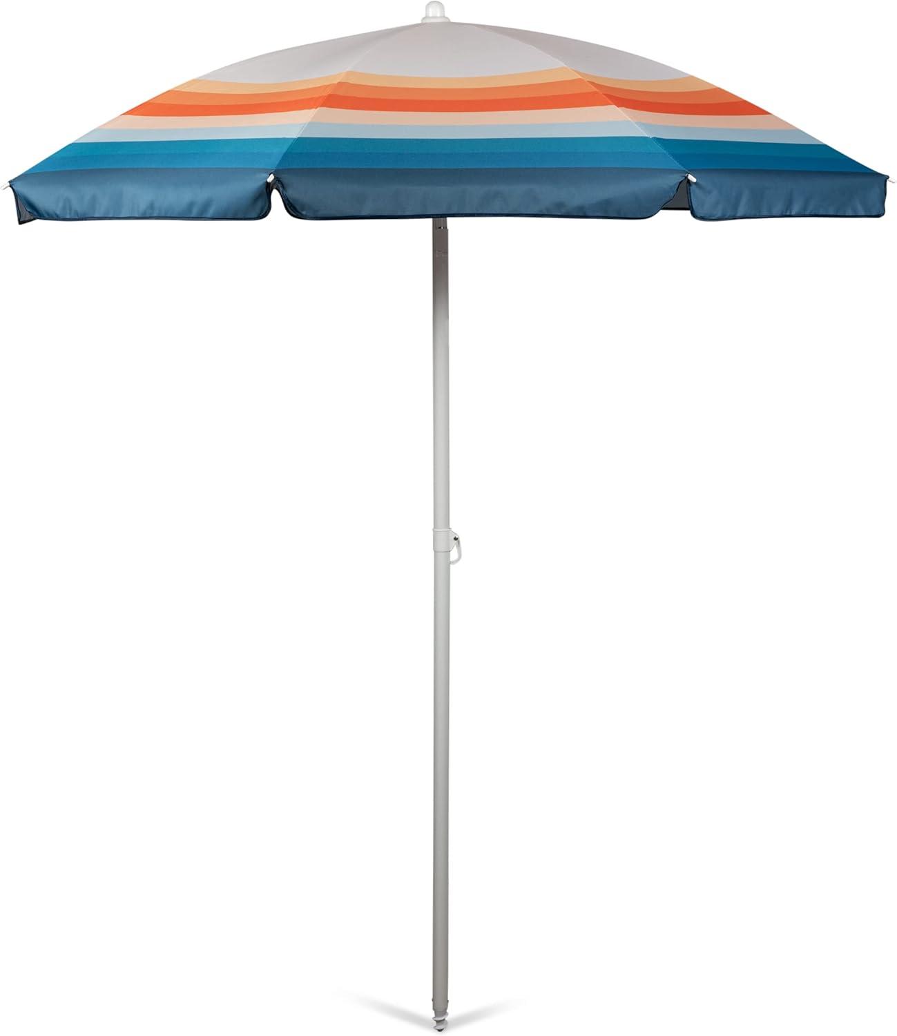 Picnic Time 5.5' Tilt Beach Umbrella with Carry Bag