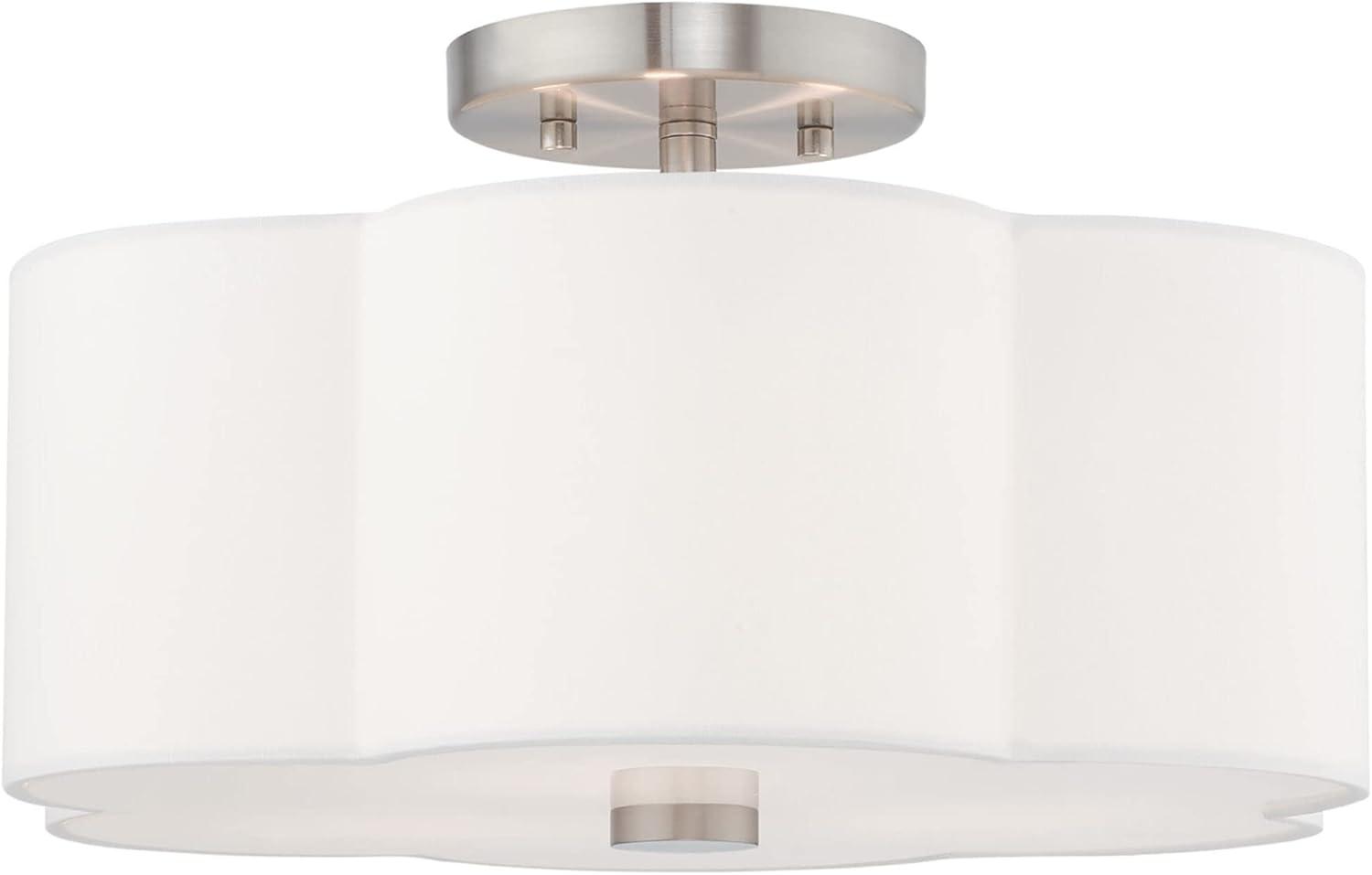 Livex Lighting Chelsea 3 - Light Flush Mount in  Brushed Nickel