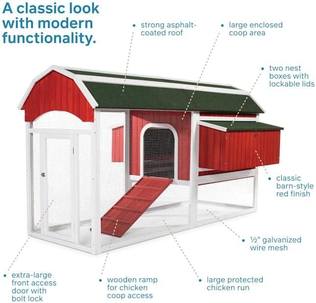 Prevue Pet Products 467 Large Barn Chicken Coop