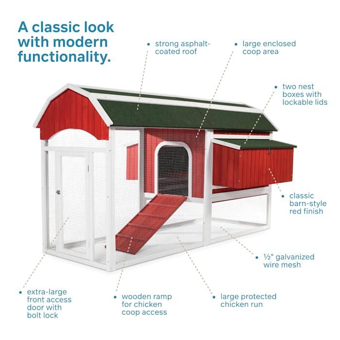 Prevue Pet Products 467 Large Barn Chicken Coop