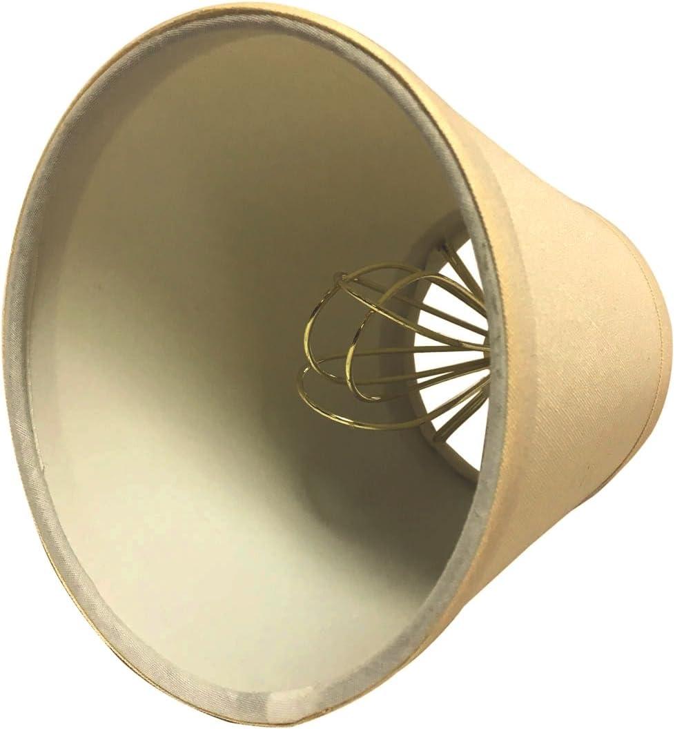 Royal Designs, Inc. Hardback Empire Chandelier Basic Shade CS-988-5LNBG-6, Linen Beige, 3 x 5 x 4.5, Pack of 6
