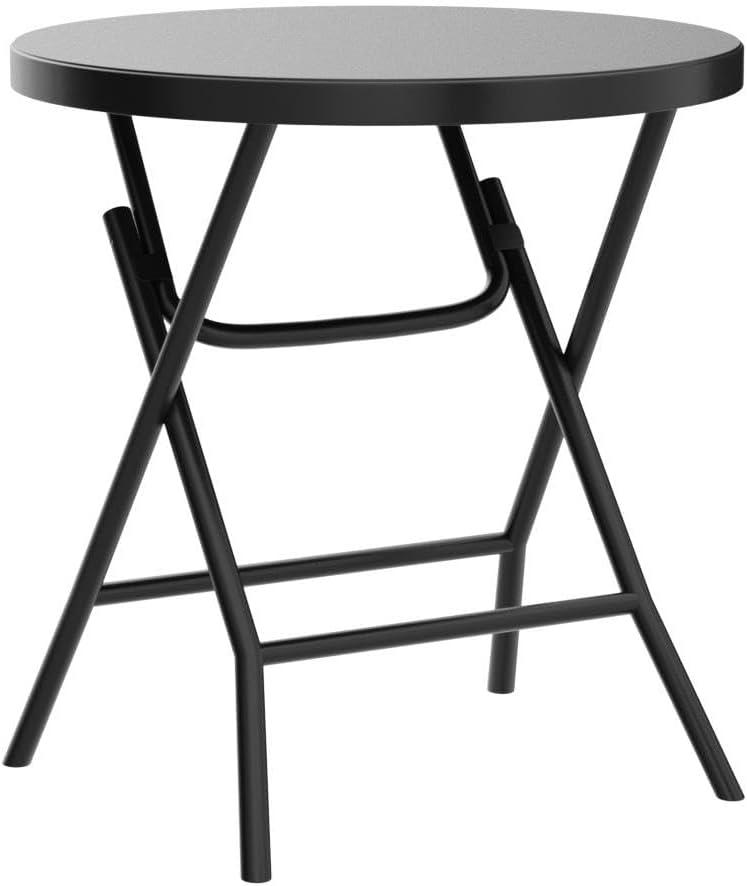 Folding Table 6 Foot,  Heavy-Duty, Portable Plastic Construction with Carrying Handle – Perfect for Picnics, Parties, and Office Indoor Outdoor Use, White