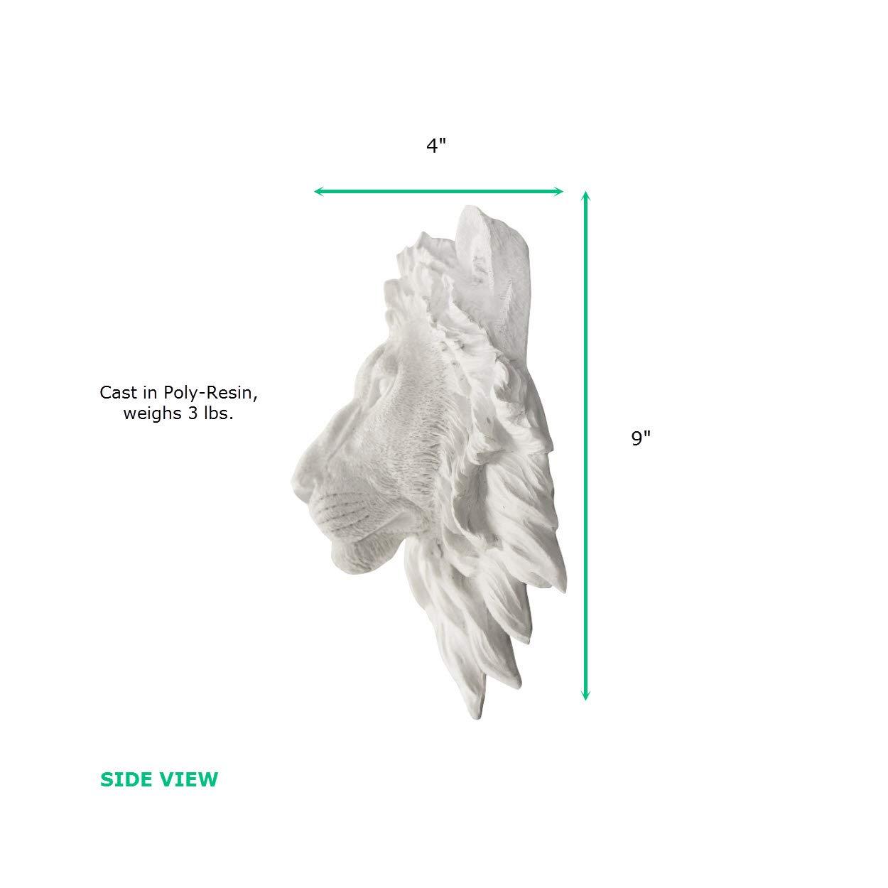 WallCharmers Wall Charmers Mini Lion Head White