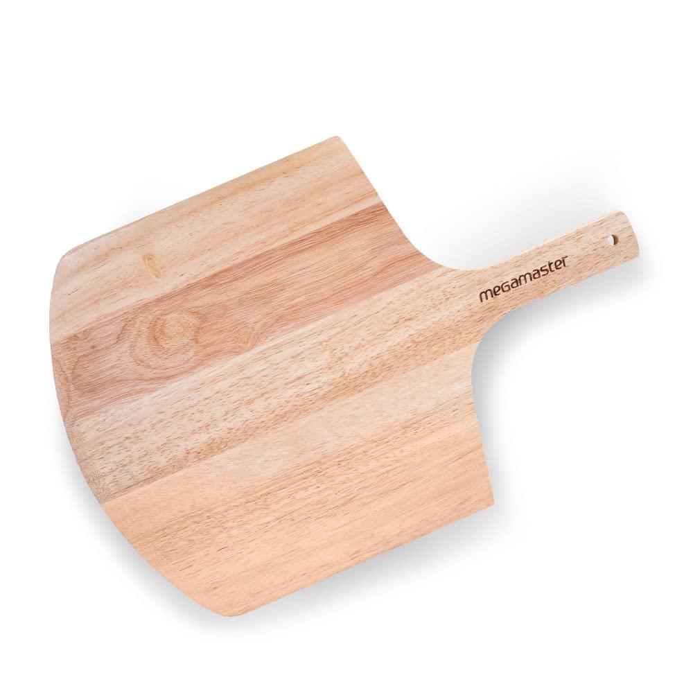 Megamaster Megamaster 12" Bamboo Pizza Peel – Wooden Pizza Paddle & Serving Board for Baking, Cheese, Bread, and Vegetables – Oven Accessory, 530-0048P