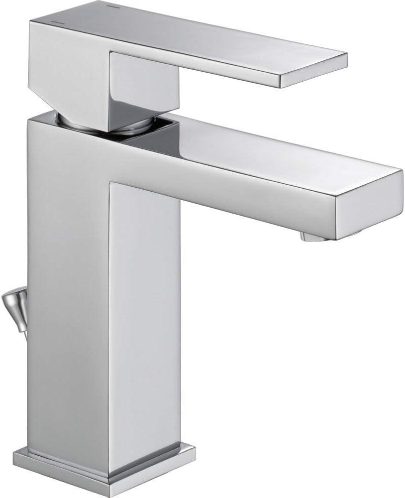 Chrome Modern Single Handle Bathroom Faucet