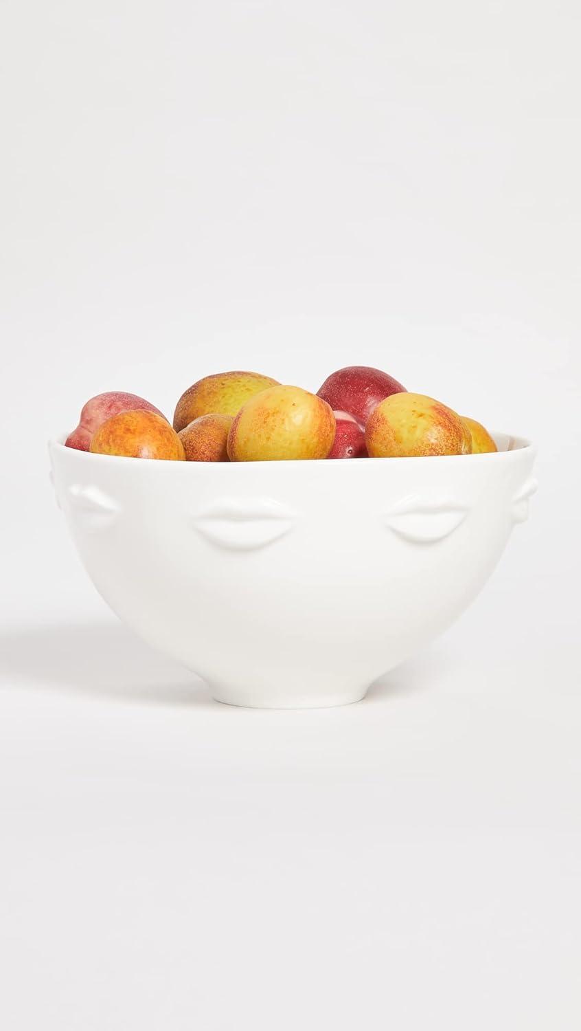 Gala Muse Inspired 9" White Glossy Porcelain Serving Bowl