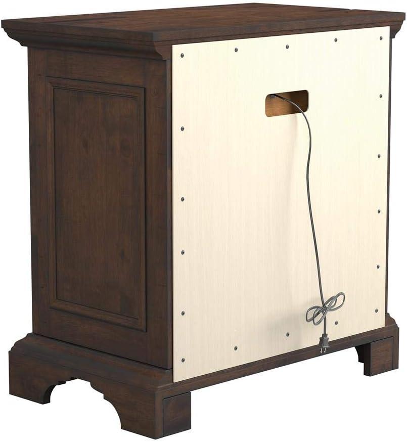 Elk Grove Nightstand with Wire Cord Vintage Bourbon