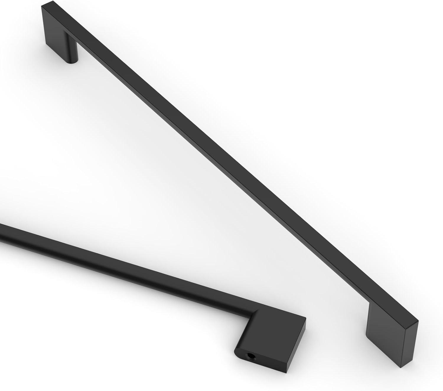 10-Inch Matte Black Modern Cabinet Bar Pulls with Mounting Hardware