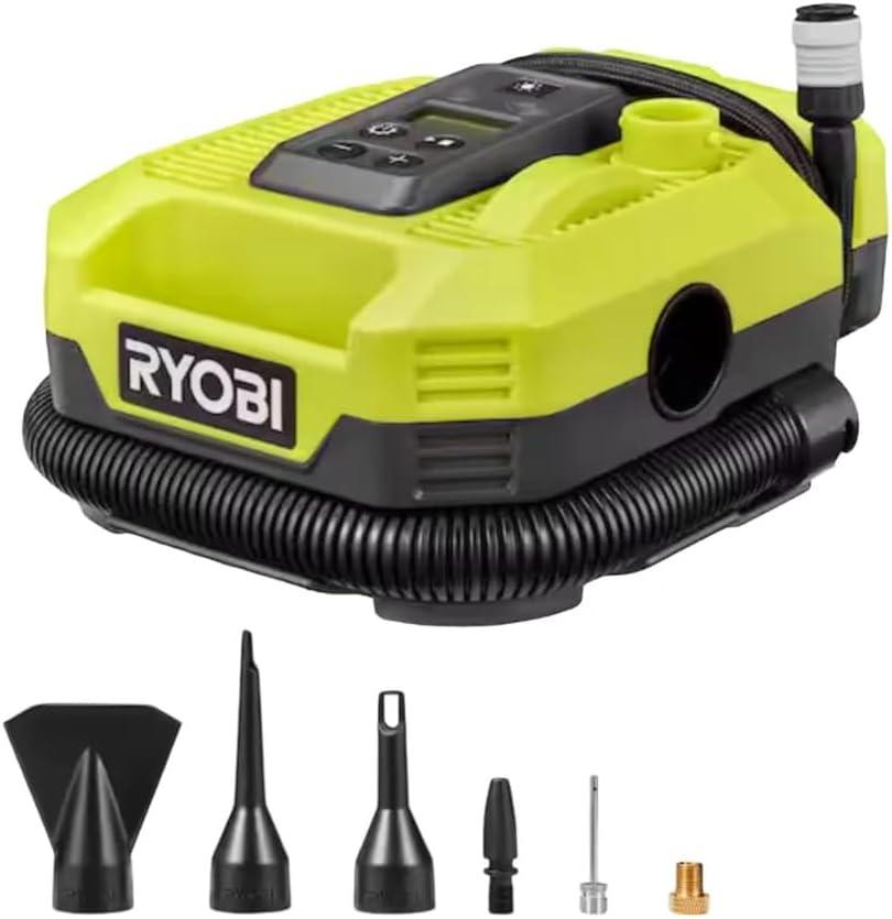 Ryobi 18V ONE+ DUAL FUNCTION DIGITAL Inflator/Deflator, PCL031B