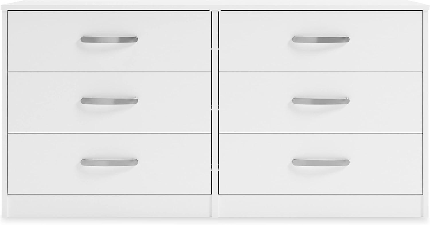 Signature Design by Ashley Casual Flannia 6 Drawer Dresser, White