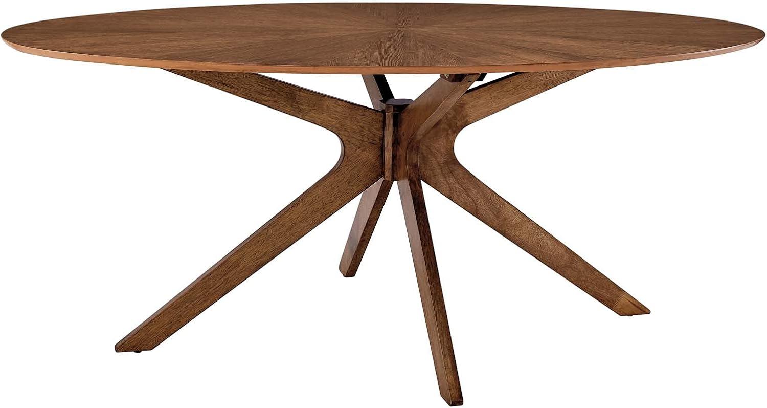 Modway Carson Carrington Kampbacken 71-inch Oval Wood Dining Table