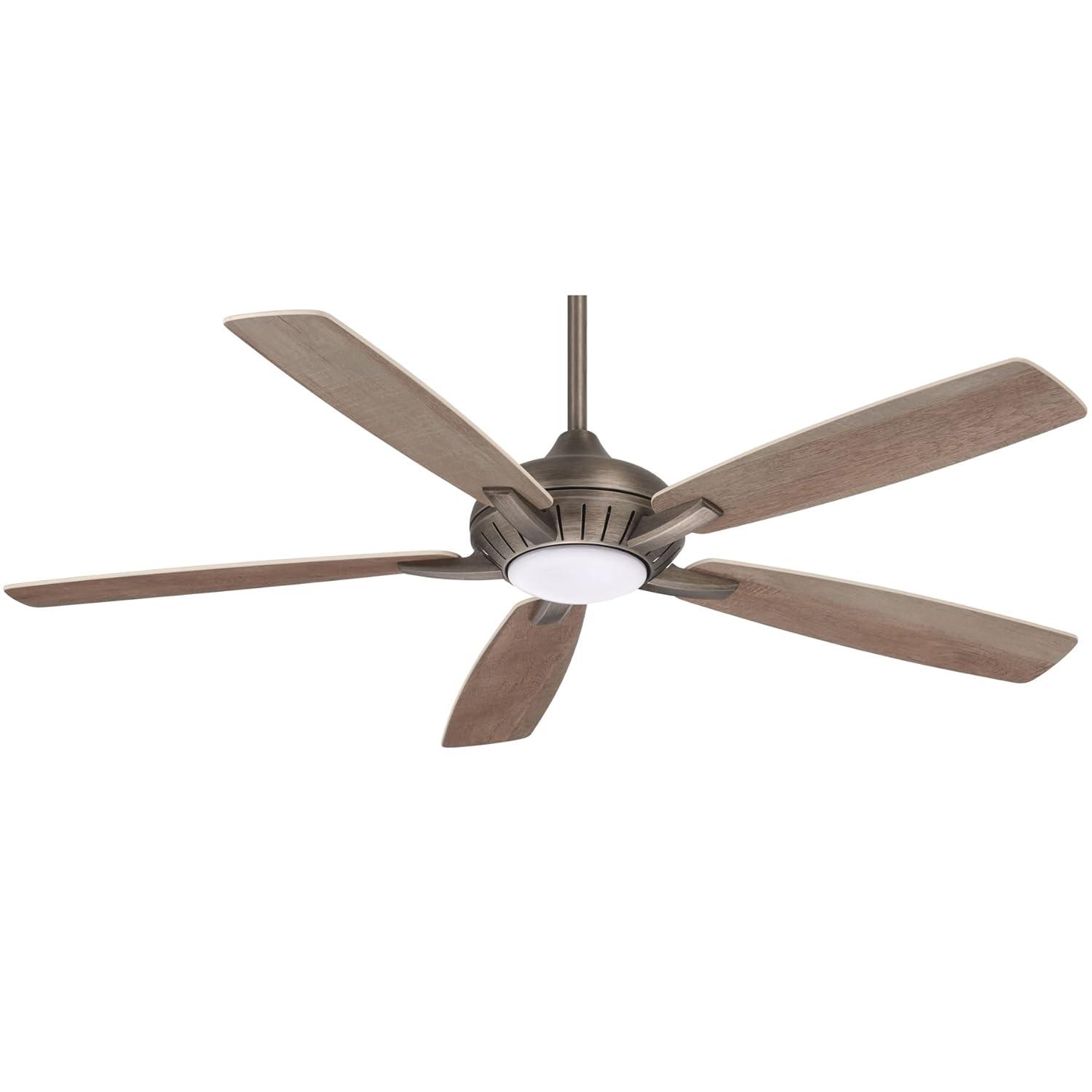 60" Minka Aire Modern Indoor Ceiling Fan with LED Light Remote Control Heirloom Bronze for Living Room Bedroom Family Dining Home