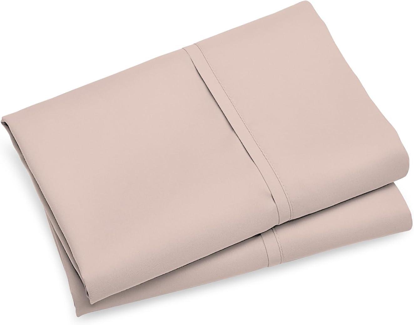 Light Pink Organic Cotton King Hypoallergenic Pillowcase Set