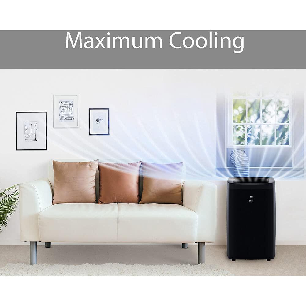 LG 10,000 BTU DOE / 14,000 BTU ASHRAE Smart Portable Air Conditioner, Cools 450 Sq.Ft.