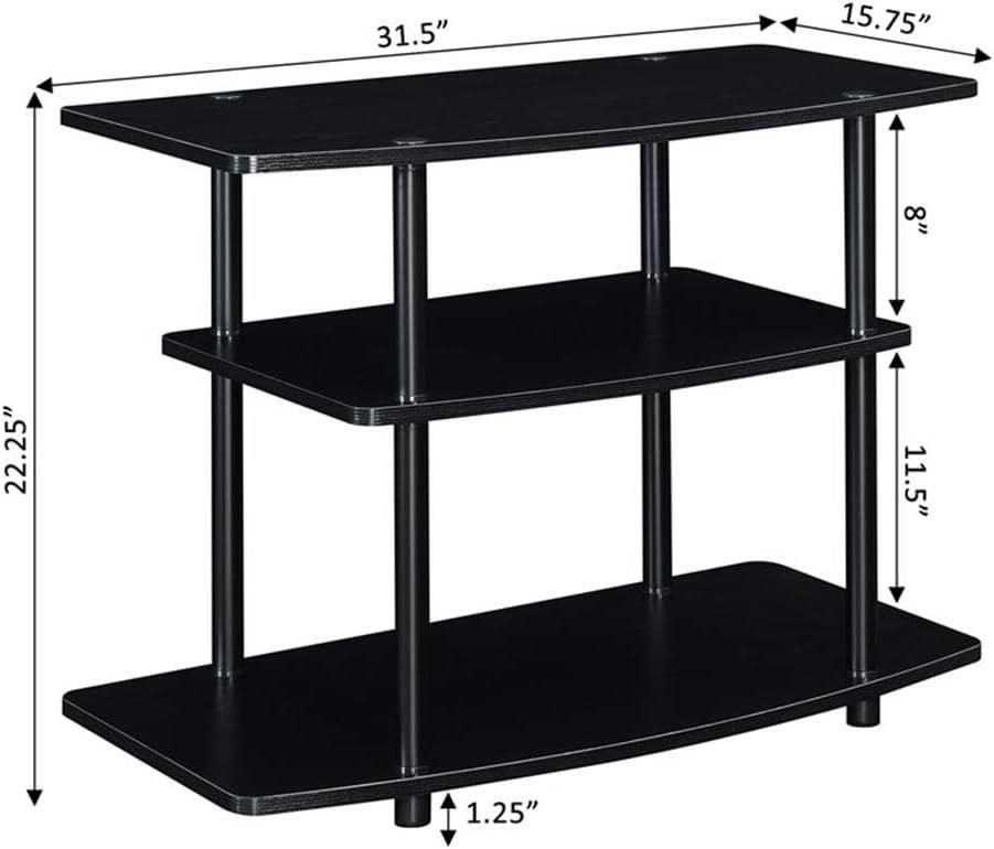 Convenience Concepts Designs2Go 3 Tier TV Stand Multiple Finishes