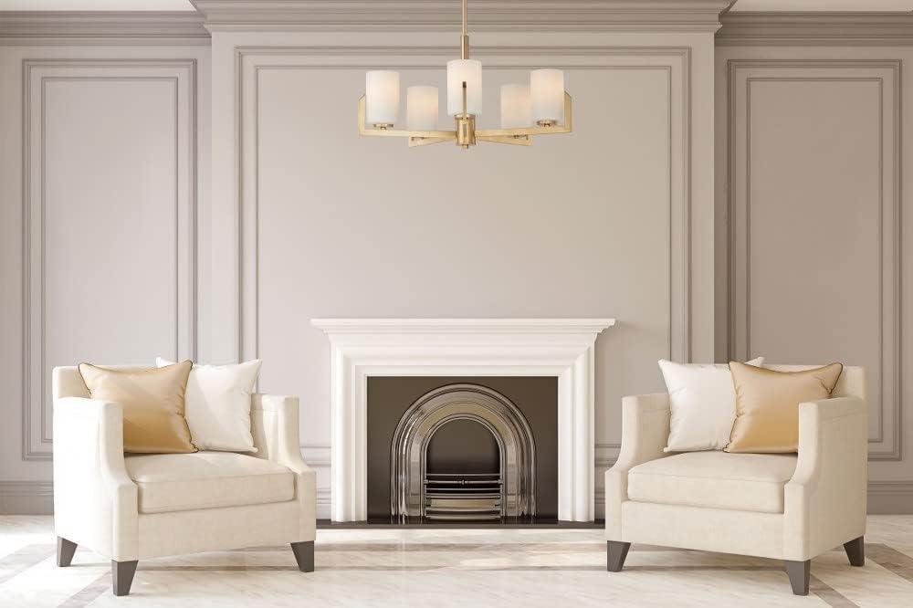 Maxim Lighting Dart 5 - Light Chandelier in Satin Brass