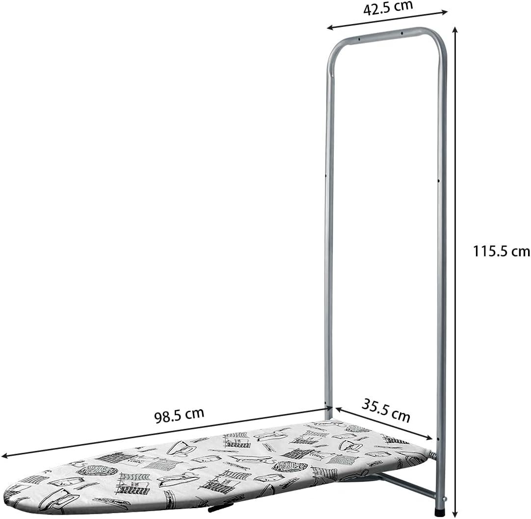 Foldable Metal Over-the-Door Wall Mounted Ironing Board