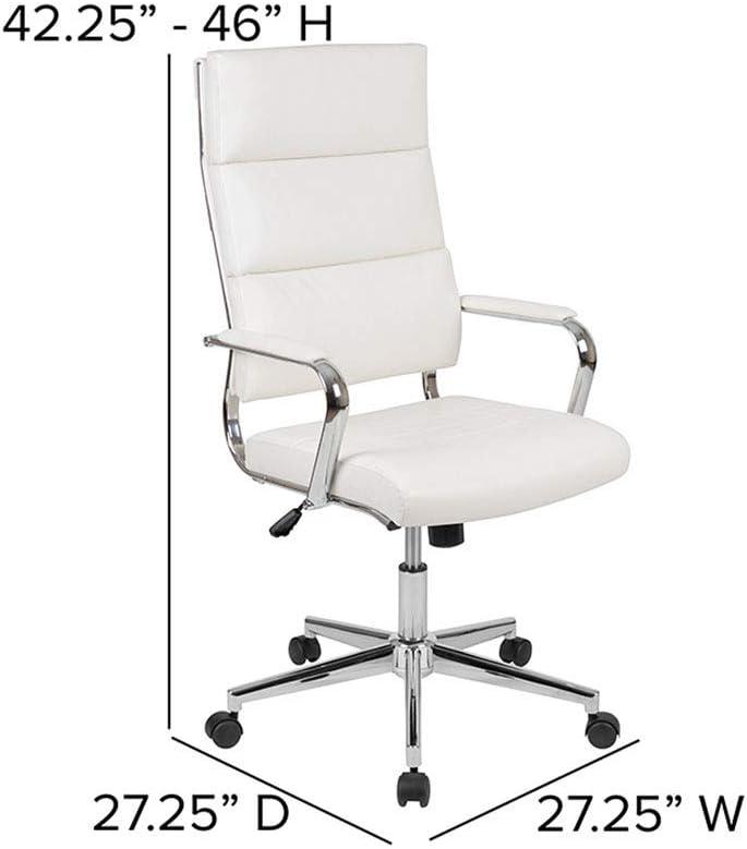 Flash Furniture High Back LeatherSoft Contemporary Panel Executive Swivel Office Chair