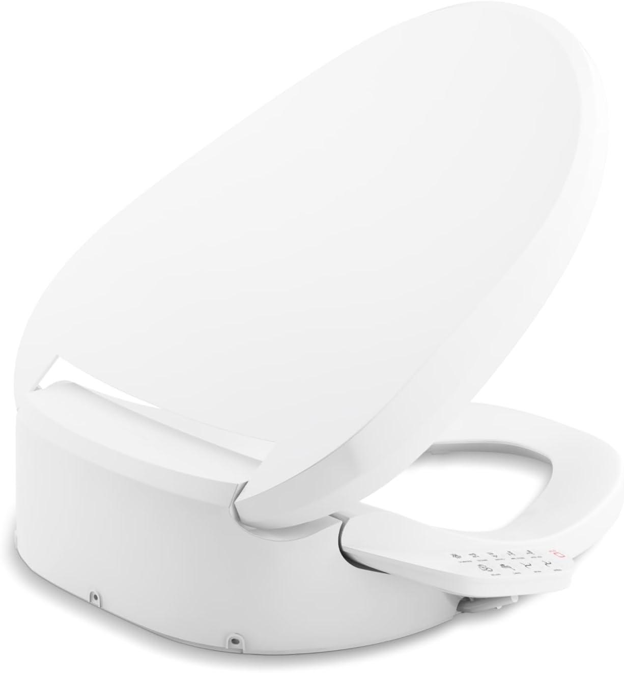 PureWash E590 Elongated Bidet Toilet Seat, Heated Bidet for Existing Toilet, Nightlight