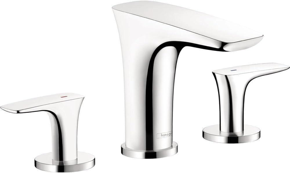 PuraVida Sleek Chrome Low-Arc Widespread Bathroom Faucet