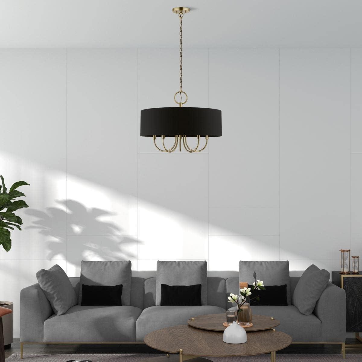 Livex Lighting Huntington 5 - Light Pendant in  Antique Brass