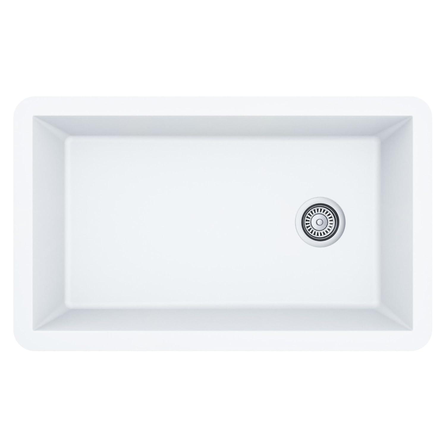 Karran Undermount Quartz Composite 31-3/4'' X 19-1/4'' Single Bowl Kitchen Sink