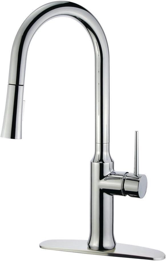 Kingston Brass New York Single-Handle Pull-Down Kitchen Faucet