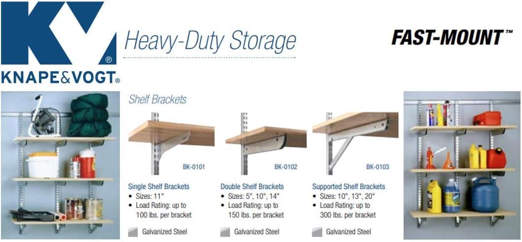 Knape and Vogt 6' Fast Mount Wall Standard