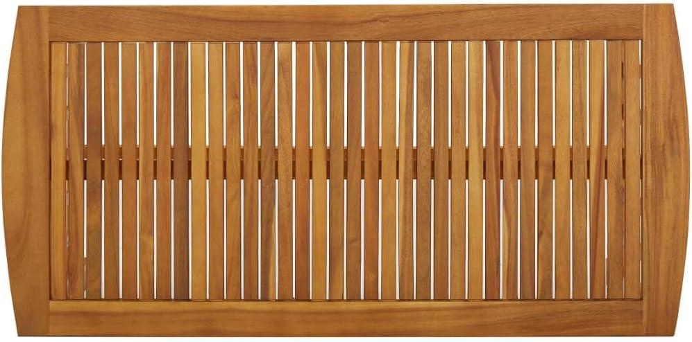 vidaXL Coffee Table 40.2"x19.7"x16.9" Solid Acacia Wood
