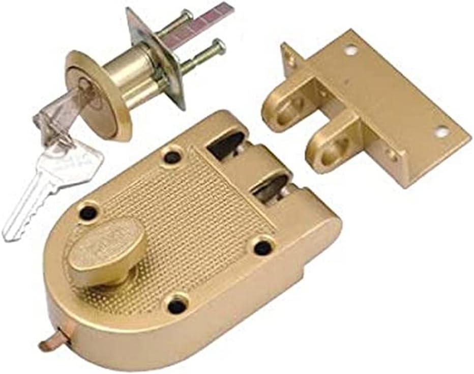 Polished Brass Single Cylinder Interlocking Deadbolt