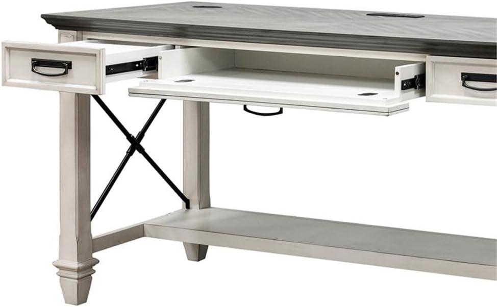 Hartford Wood Electric Sit/Stand Desk Top Height Adjustable Table White