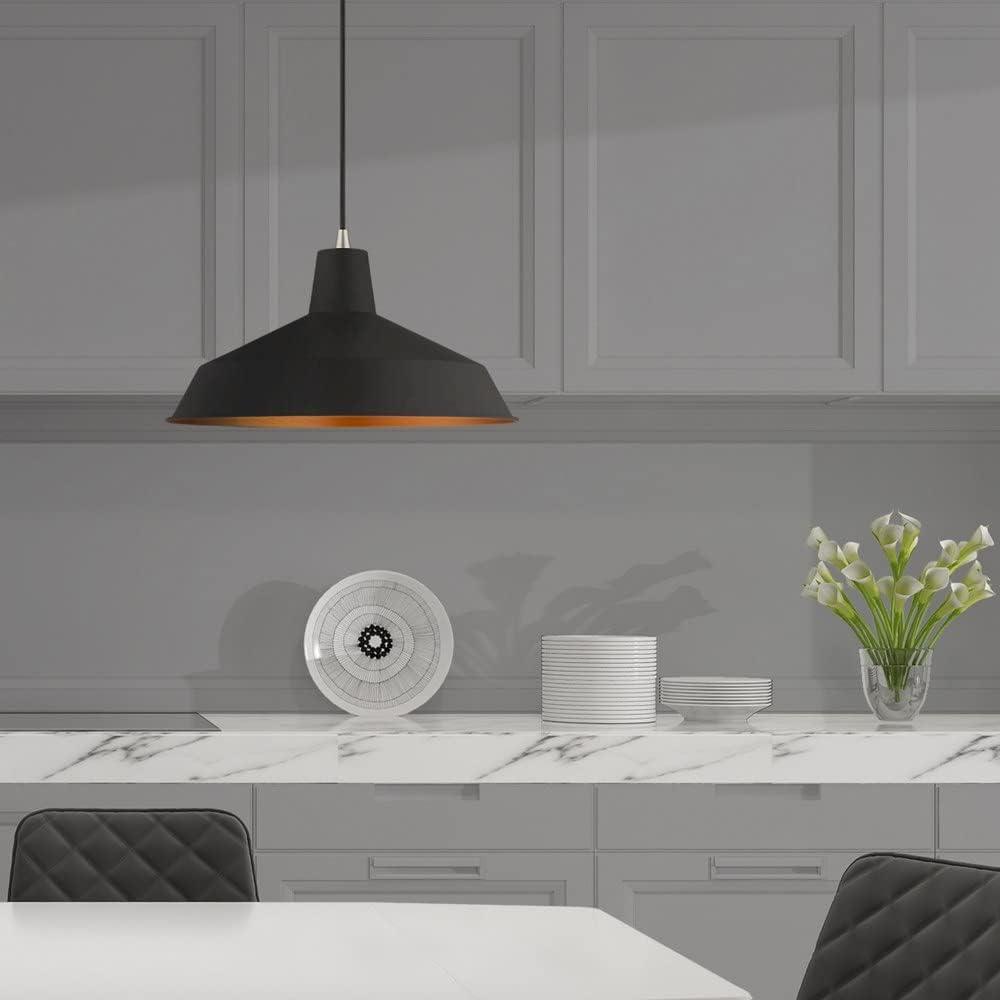Livex Lighting Metal Shade 1 - Light Chandelier in  Brushed Aluminum