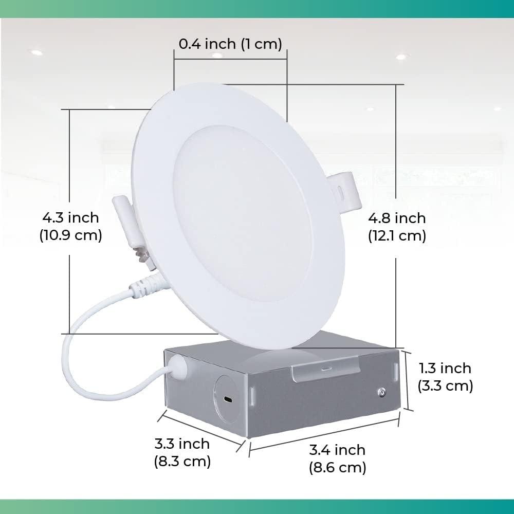 6'' Tunable Color Temperature Dimmable Air-Tight IC Rated LED Retrofit Recessed Lighting Kit