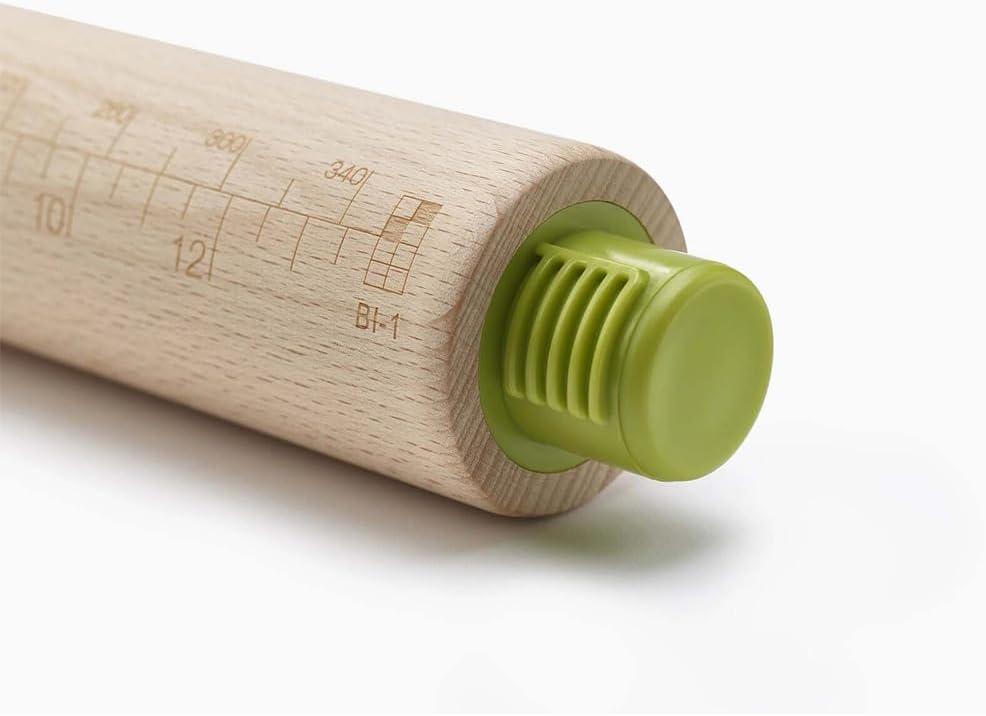 Joseph Joseph PrecisionPin Baking Adjustable Rolling Pin with Removable Thickness Rings