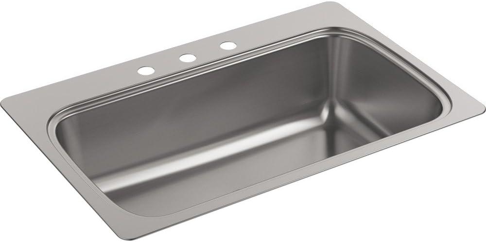 Verse 33'' Stainless Steel Single Bowl Drop-In Kitchen Sink