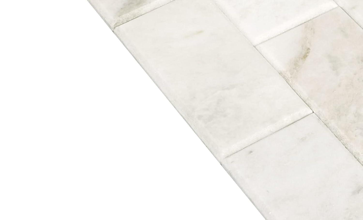 Daltile Simply Stick Mosaix 4'' W x 2'' L Natural Stone Peel and Stick Mosaic Tile
