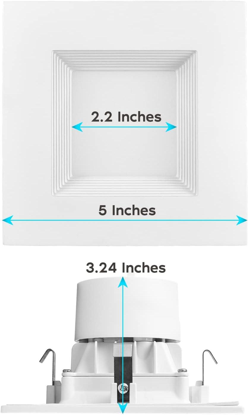 4" High Output Selectable CCT New Construction LED Retrofit Recessed Can Light