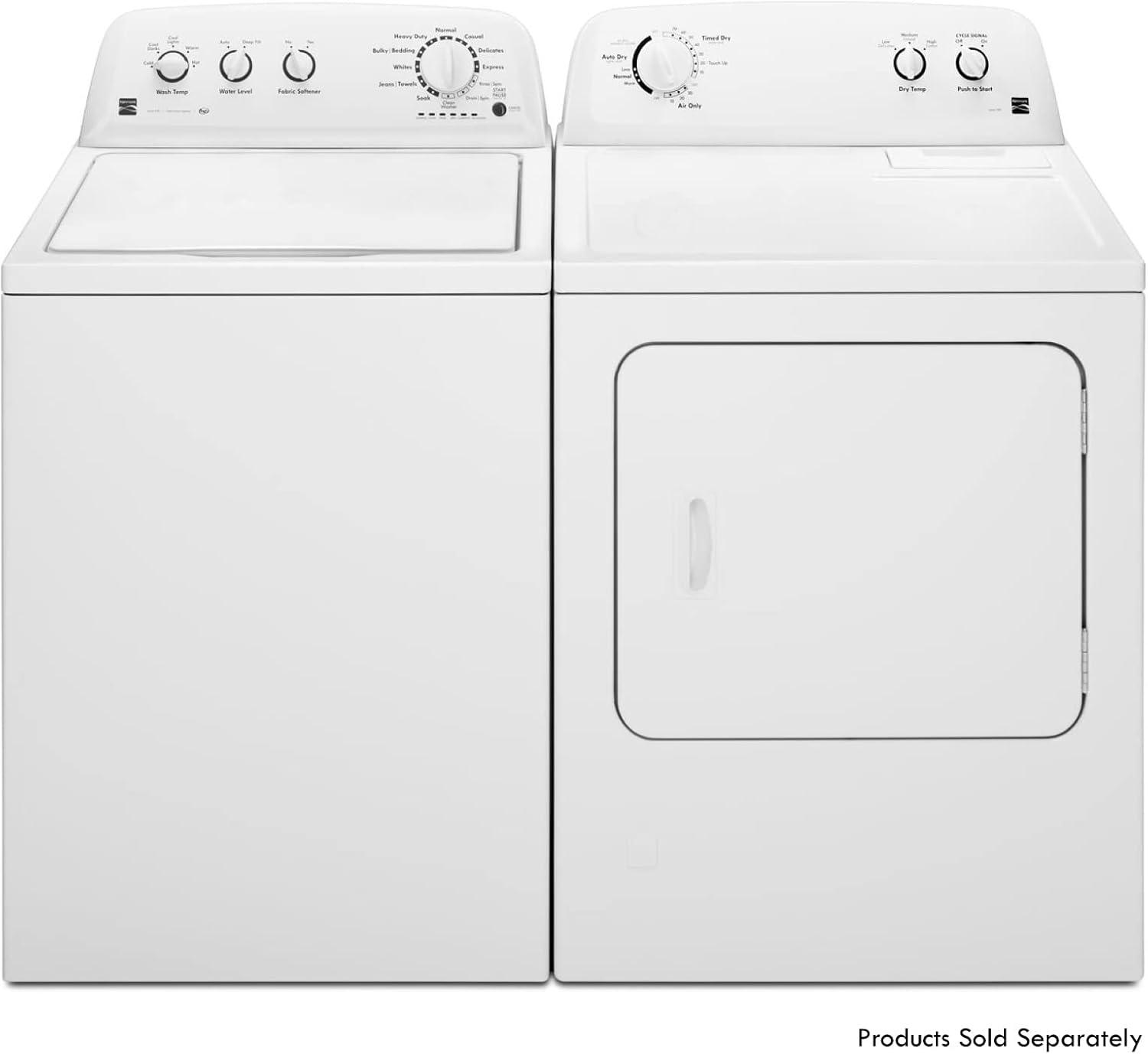 White 3.8 Cu. Ft. Stainless Steel Top-Load Washer