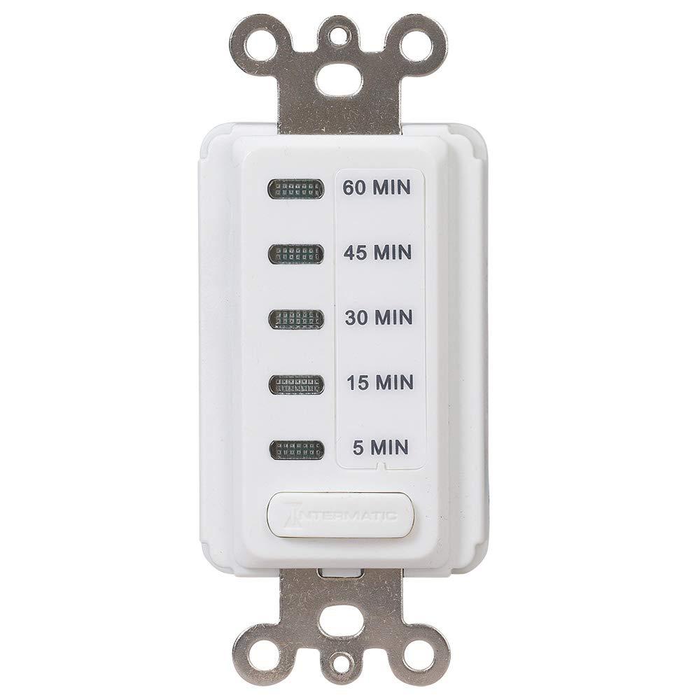 White Electronic In-Wall Countdown Auto-Off Timer