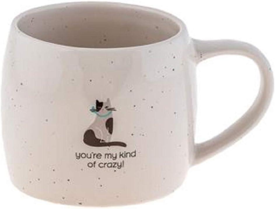 Reese 16-Ounce White Ceramic Cat Mug