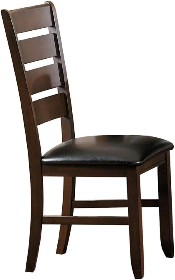 Lexicon Ameillia 19.5" Wood Dining Room Side Chair in Dark Oak (Set of 2)