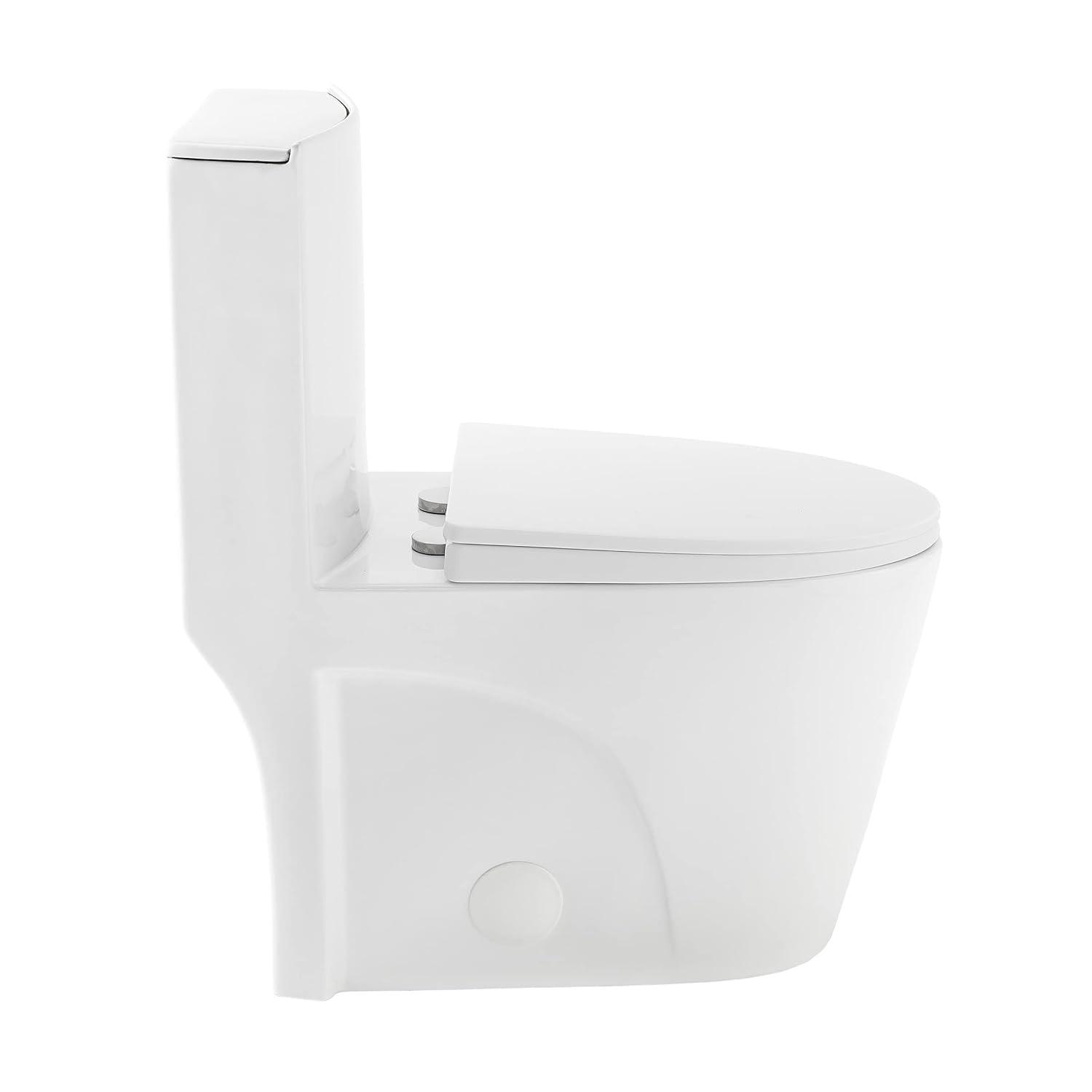 St. Tropez One Piece Elongated Toilet Dual Vortex Flush 1.6 GPF